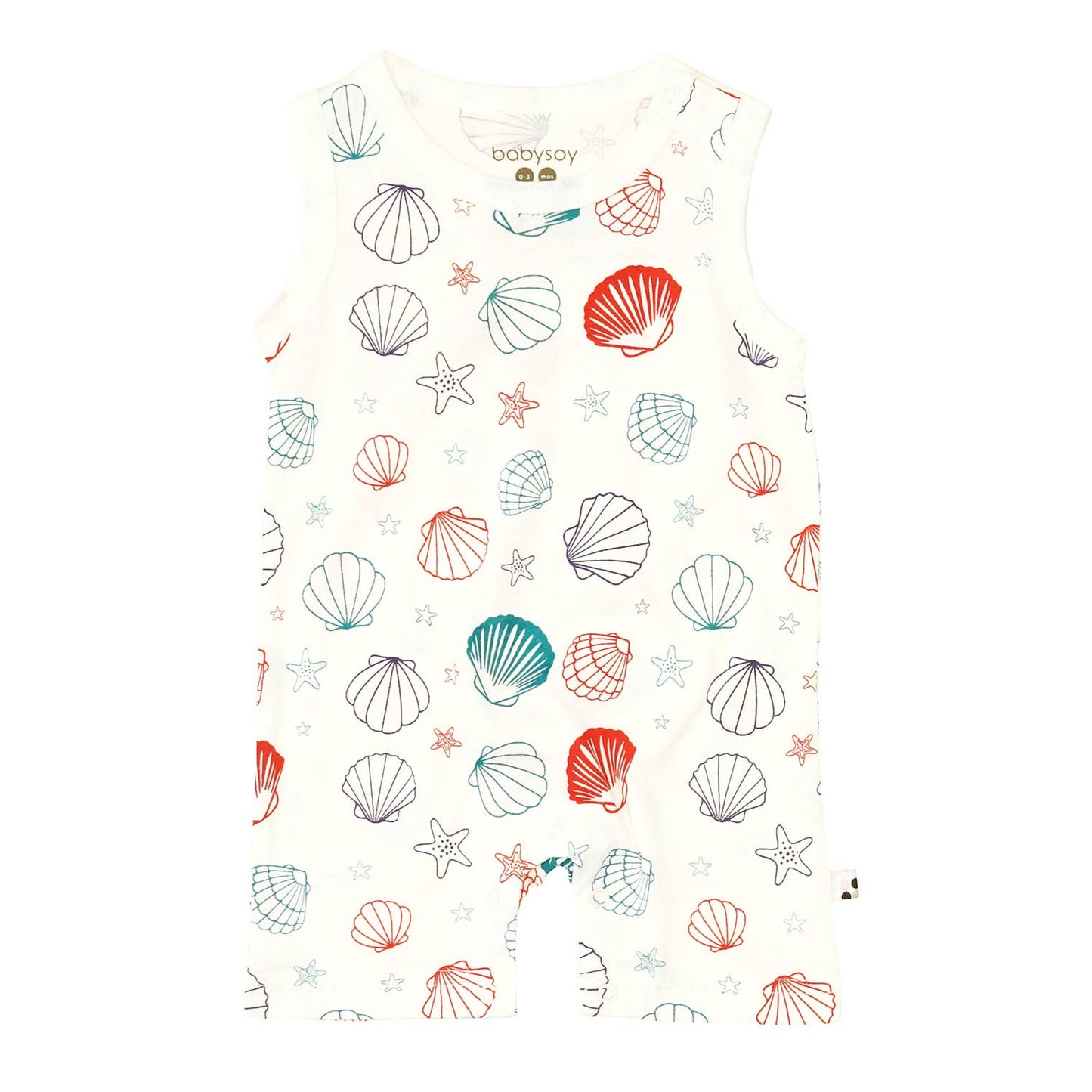 Babysoy Pattern Prints Tank Romper