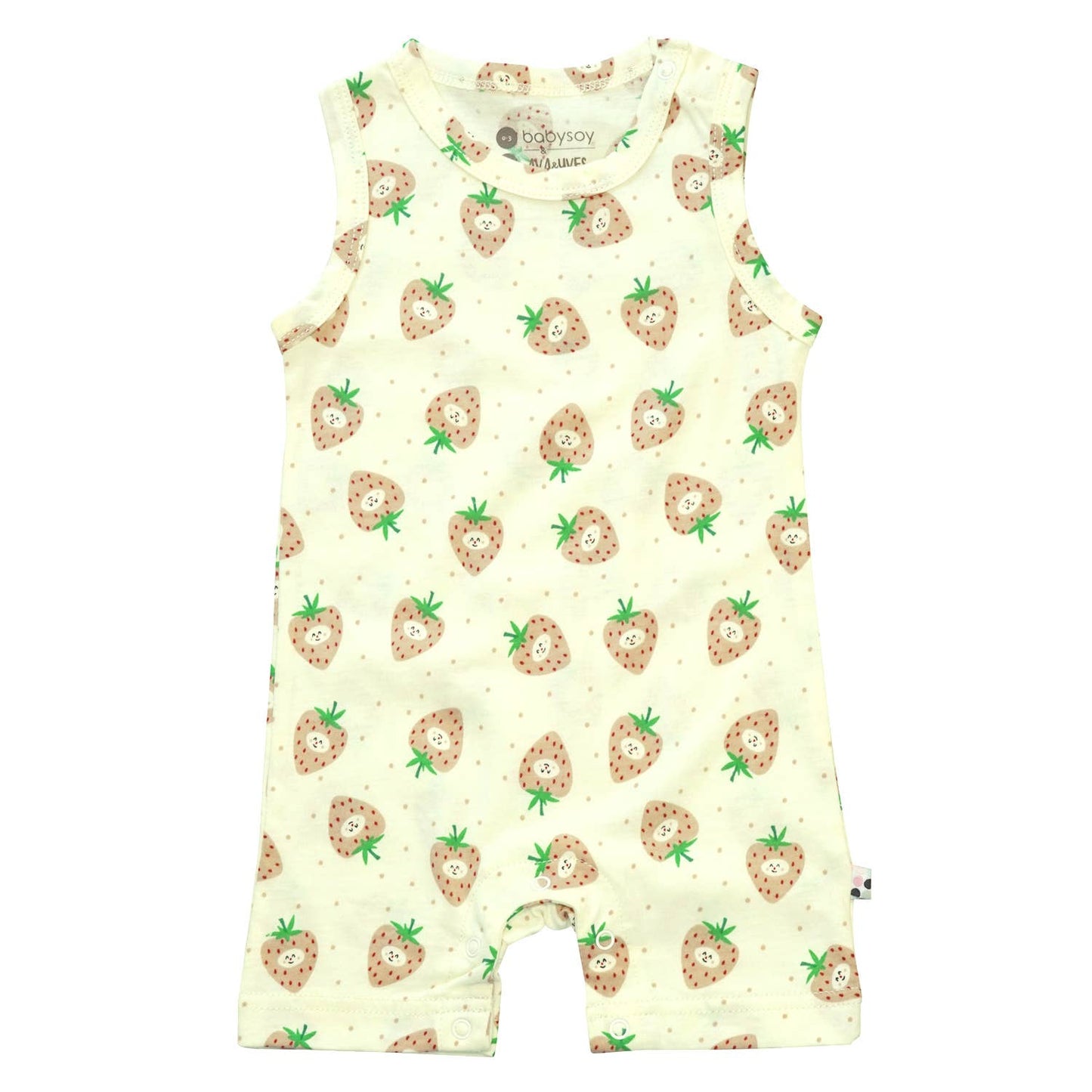 Babysoy Pattern Prints Tank Romper