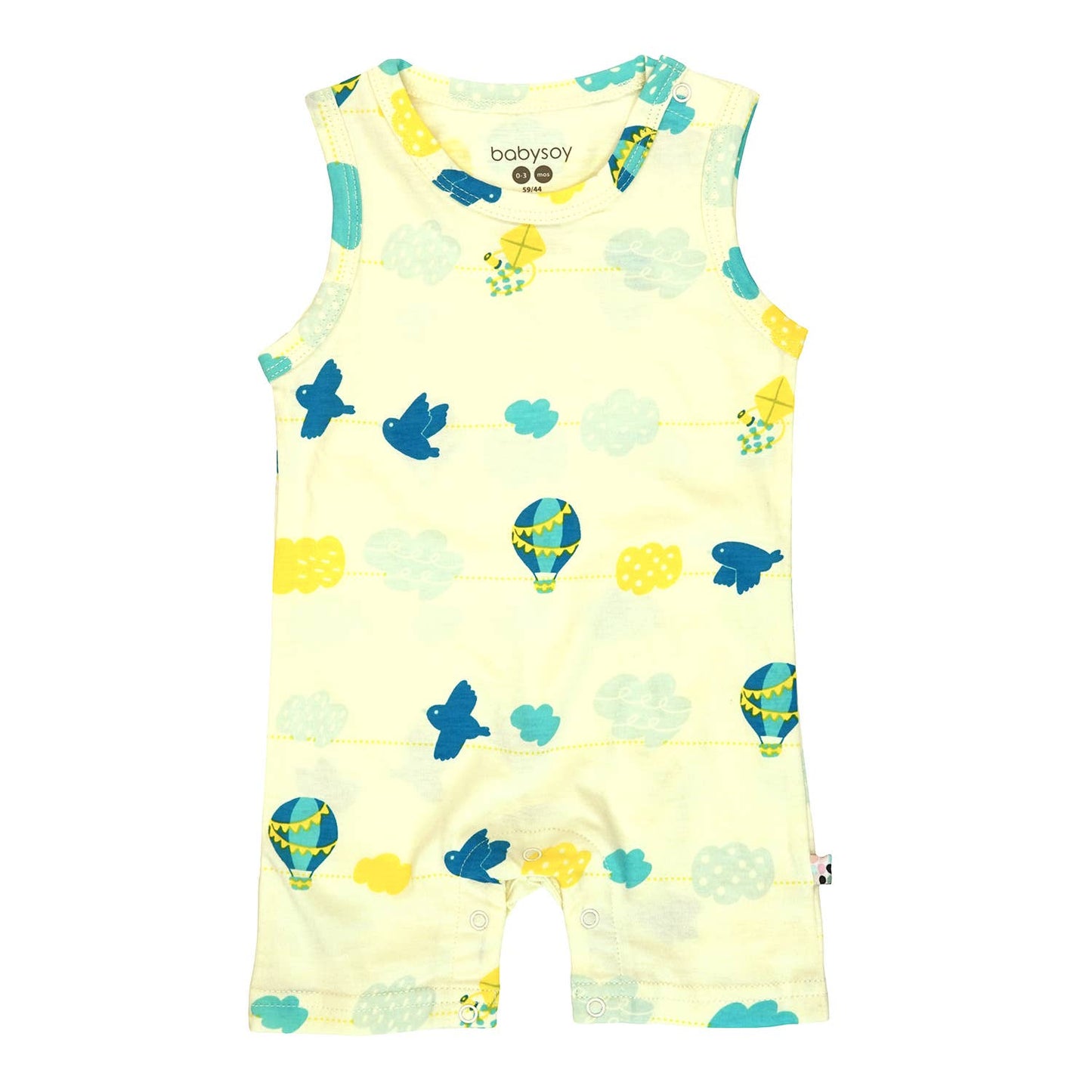 Babysoy Pattern Prints Tank Romper