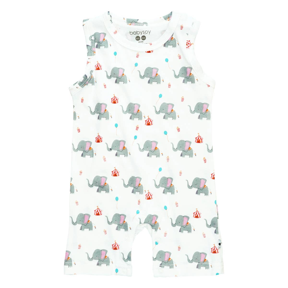 Babysoy Pattern Prints Tank Romper