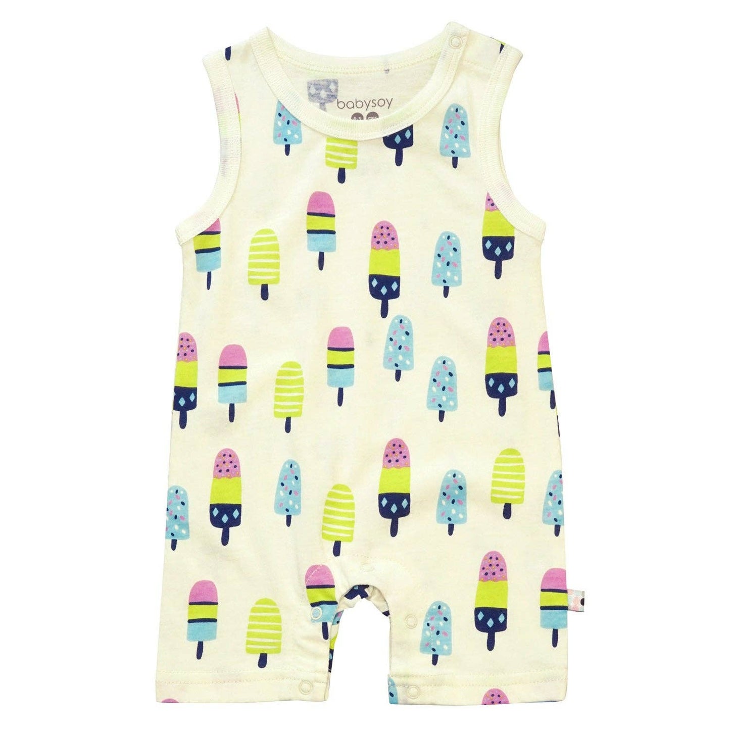 Babysoy Pattern Prints Tank Romper