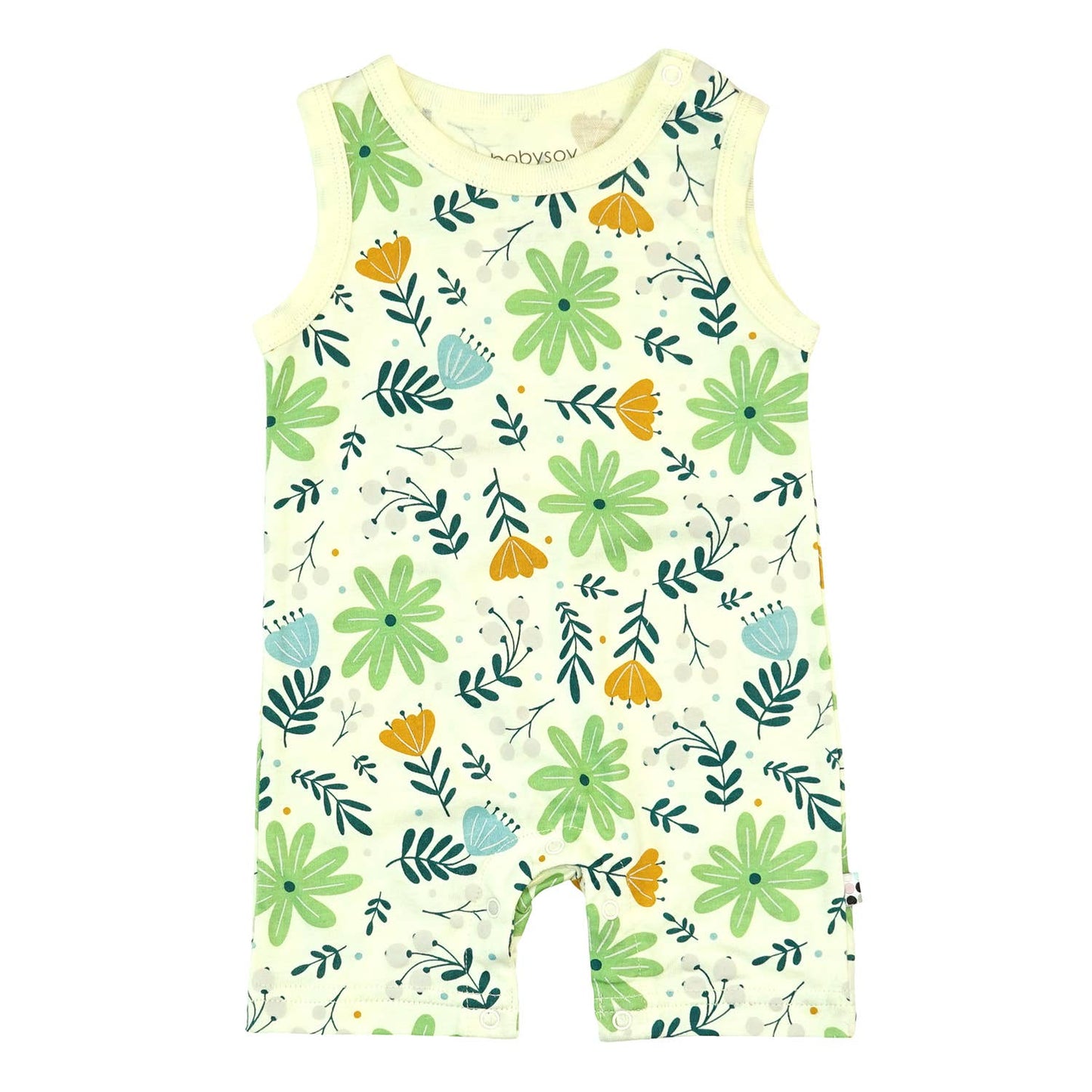 Babysoy Pattern Prints Tank Romper